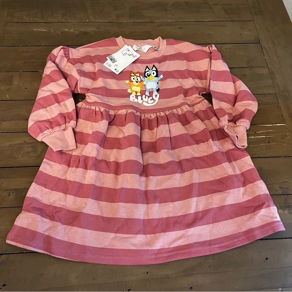 NWT 5/6 H&M Bluey sweater dress